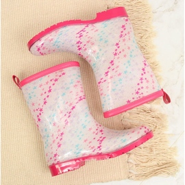 T.Sokolski Galoches fille à étoiles blanches par T. Sokolski rose multicolore 2