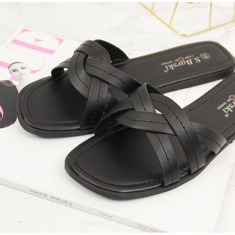 S.Barski Chaussons plats noirs femme S. Barski 2