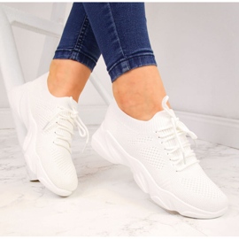 Chaussettes femme Filippo blanches chaussures de sport 1