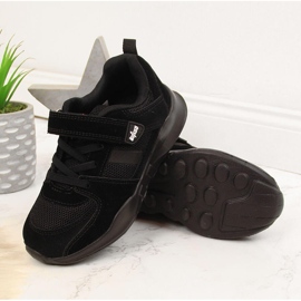 Chaussures de sport pour enfants Befado velcro noires 2