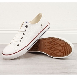 Baskets basses en cuir écologique blanc pour hommes Big Star II174001 blanche 1