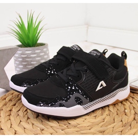 Chaussures de sport pour enfants American Club noires avec velcro le noir 2