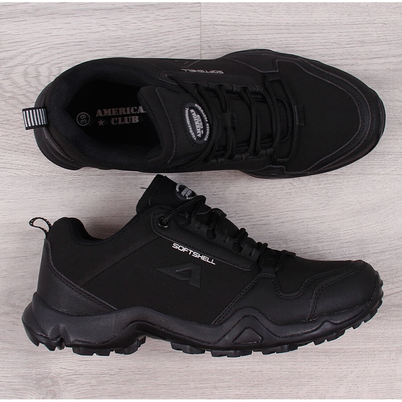 Chaussures de trekking imperméables American Club noires le noir 1