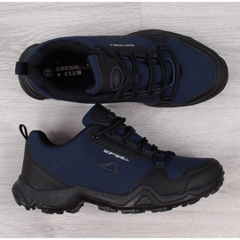 Chaussures de trekking imperméables bleu marine American Club 1