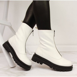 Travailleurs blancs eVento pour femmes avec une fermeture éclair à l'avant 1