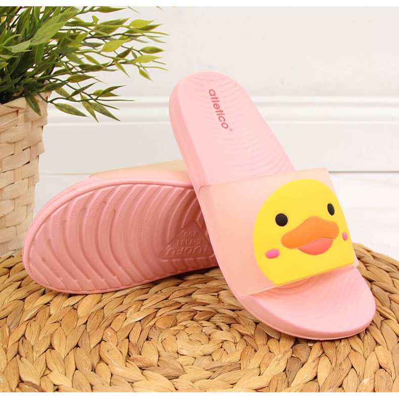 Chaussons filles rose Atletico pour la piscine 1