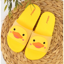 Chaussons pour enfants Atletico jaunes pour la piscine 1