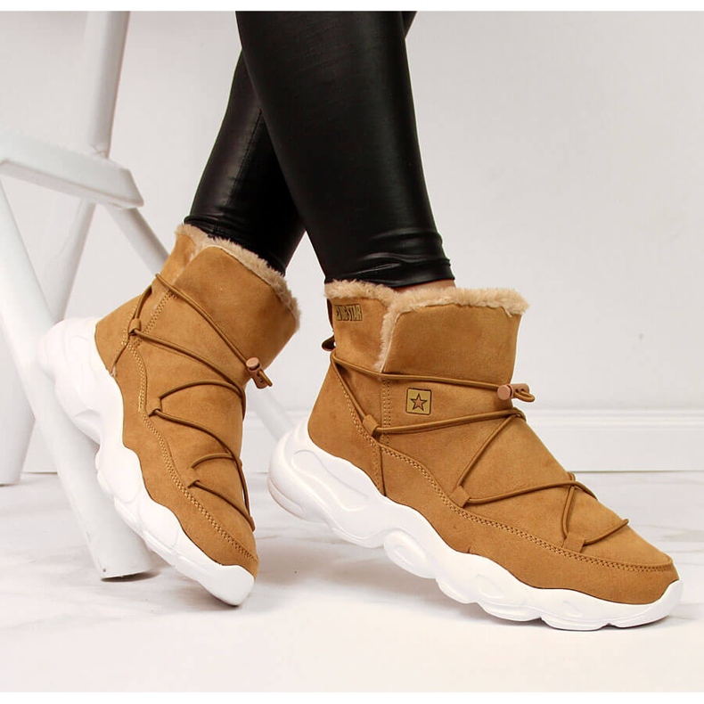 Bottes de neige femme camel Big Star II274266 brun 1 Bottes de neige femme camel Big Star II274266 brun 1