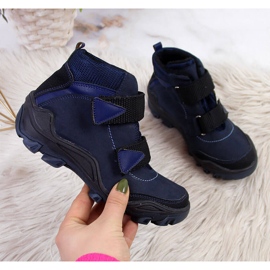 Trappeur garçon à velcro bleu marine Kornecki 6394 1 Trappeur garçon à velcro bleu marine Kornecki 6394 1