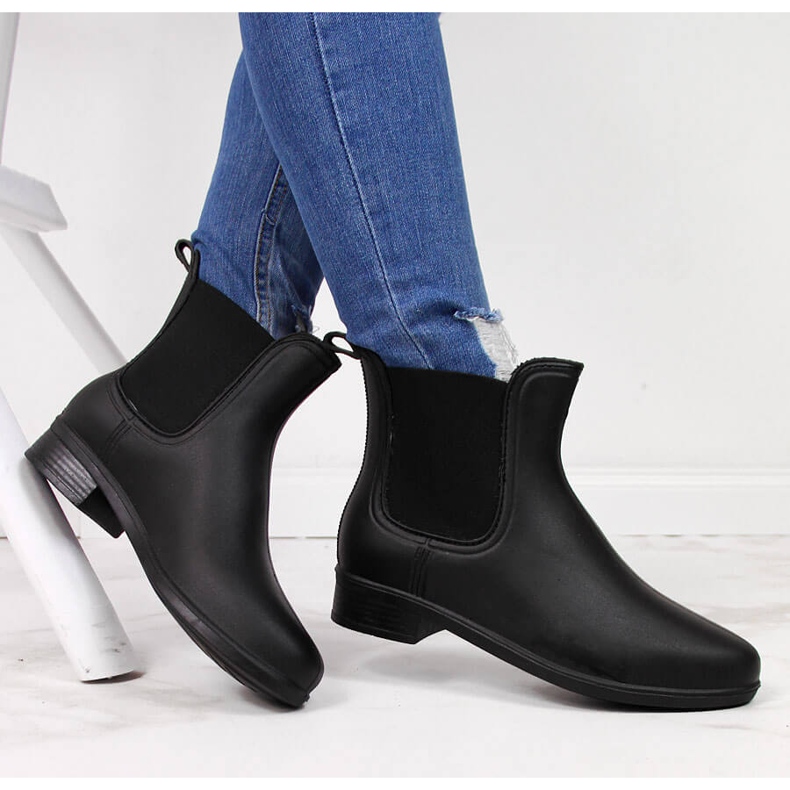 T.Sokolski Galoches femme Jodhpur noir mat T. Sokolski le noir 1