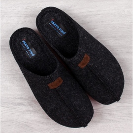 Chaussons homme feutre noir chaussons Panto Fino II167010 1
