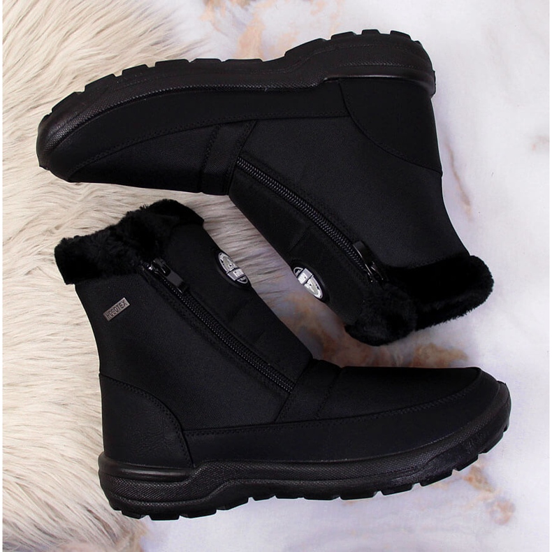 Bottes de neige isolées imperméables pour femmes noir Galop 2