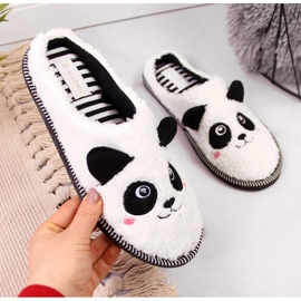 Chaussons femme animaux domestiques panda Galop blanche 2