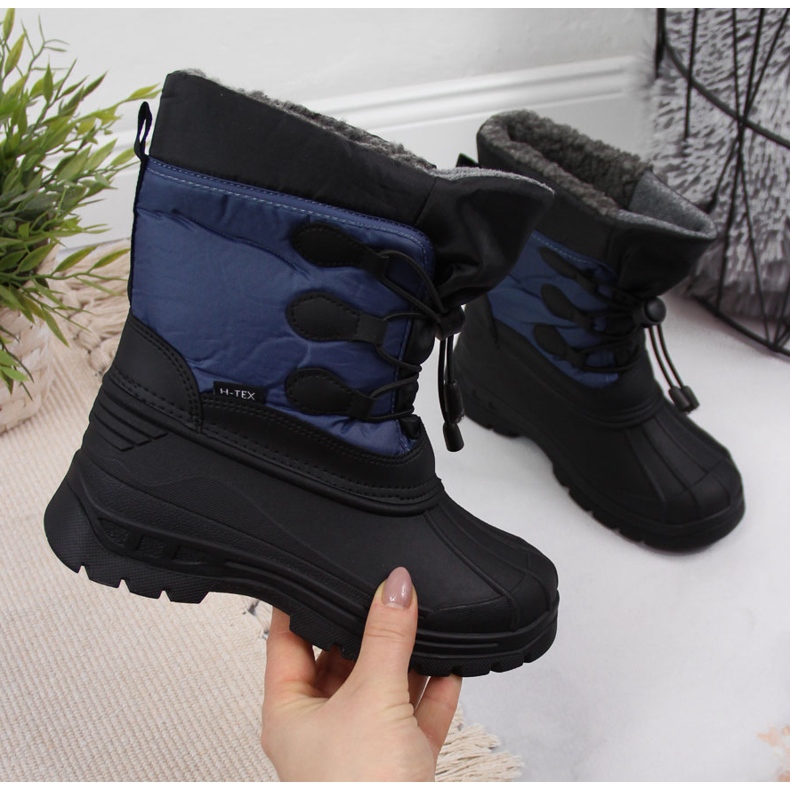 Après-ski enfant bleu foncé Galop noir bleu marine 1