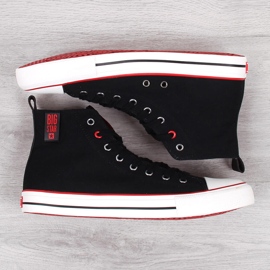 Baskets montantes noires pour homme en textile Big Star JJ174065 le noir 2