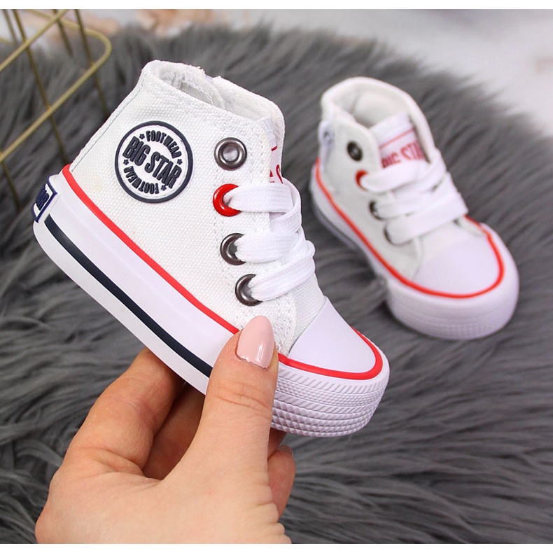 Baskets blanches pour enfants Big Star HH374187 1 Baskets blanches pour enfants Big Star HH374187 1