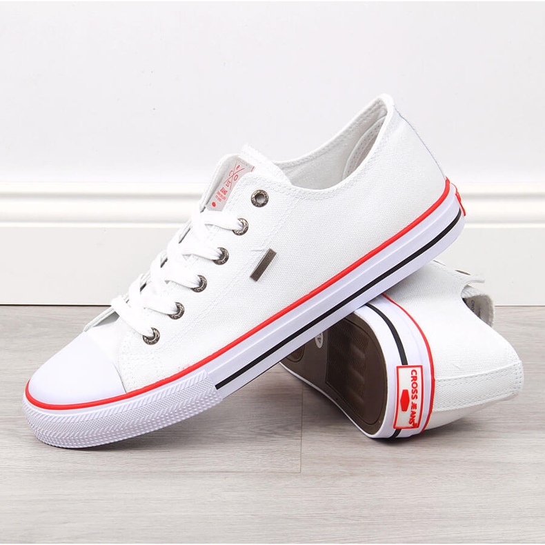 Baskets blanches homme Cross Jeans JJ1R4001C 1 Baskets blanches homme Cross Jeans JJ1R4001C 1