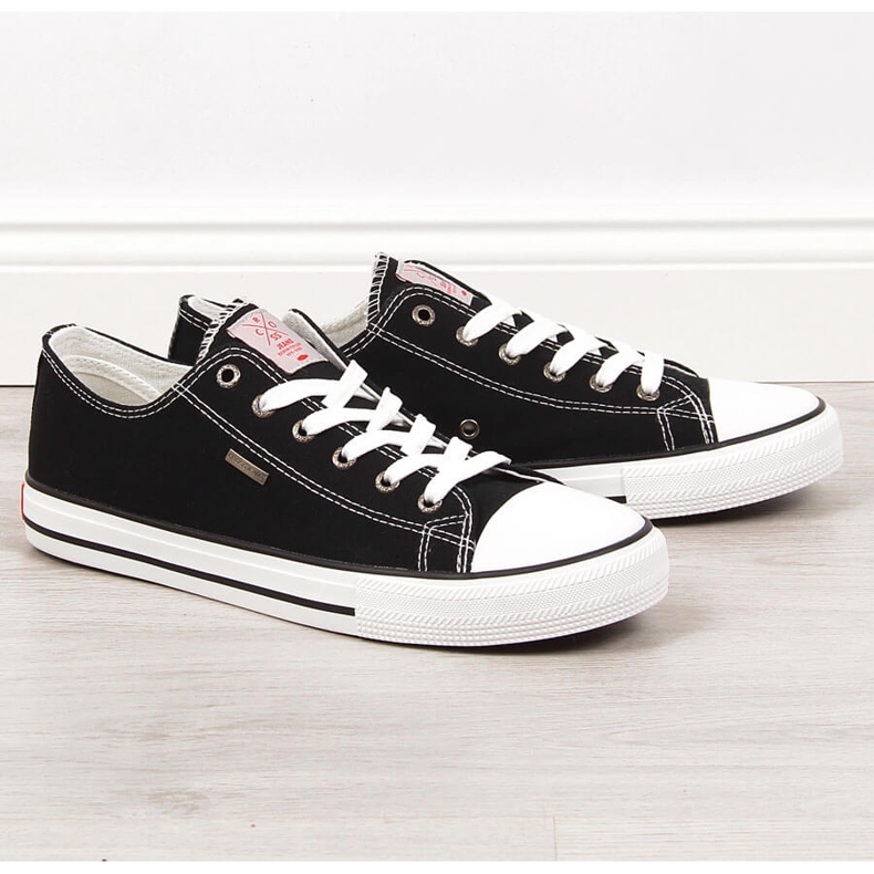 Baskets noires homme Cross Jeans JJ1R4003C le noir 1 Baskets noires homme Cross Jeans JJ1R4003C le noir 1