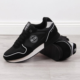 Chaussures de sport homme en cuir noir Big Star JJ174140 1