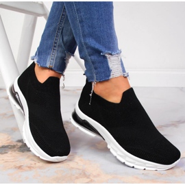 Chaussures de sport femme slip on noir Potocki 1