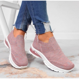 Chaussures de sport femme slip on rose Potocki 1 Chaussures de sport femme slip on rose Potocki 1