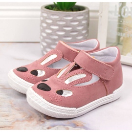 Chaussures filles lapins roses velcro Kornecki 6480 1 Chaussures filles lapins roses velcro Kornecki 6480 1