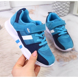 Chaussures de sport pour garçons avec velcro bleu Befado bleu marine 1