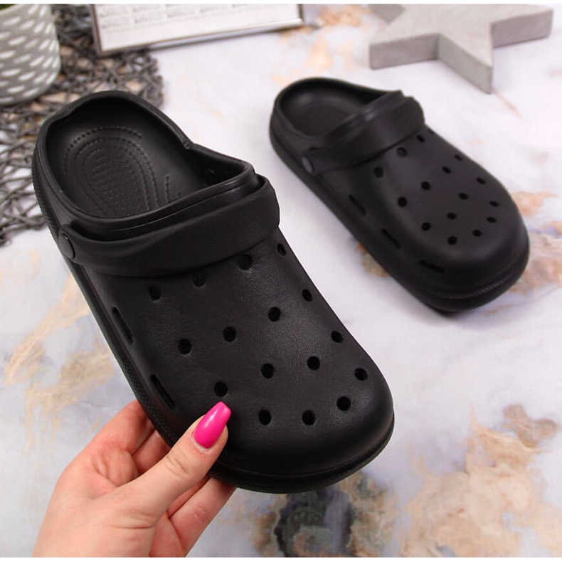 Tongs noires Atletico en mousse noire le noir 1