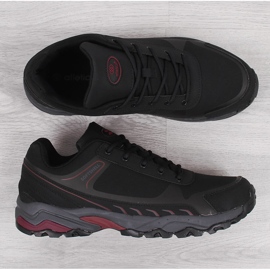 Chaussures de trekking imperméables noires et rouges Atletico homme le noir 1