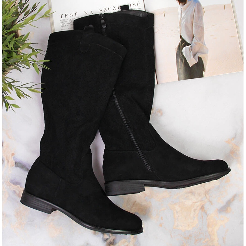 S.Barski Bottes de printemps noires pour femmes S. Barski 1