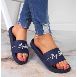 Chaussons de sport bleu marine Big Star JJ274A299 1