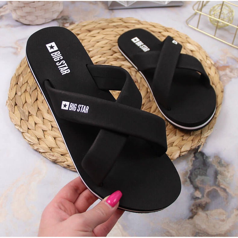 Chaussons mousse noir Big Star JJ274A338 le noir 2