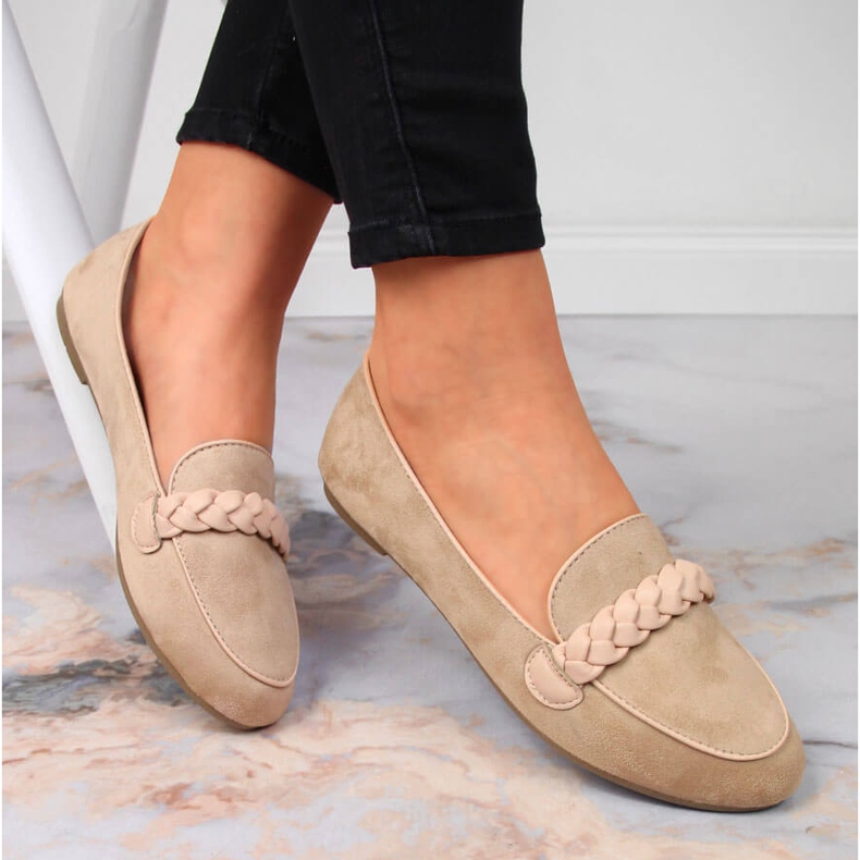 Mocassins beiges femme Potocki 1 Mocassins beiges femme Potocki 1
