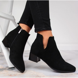 Bottines ajourées noires femme Vinceza le noir 4