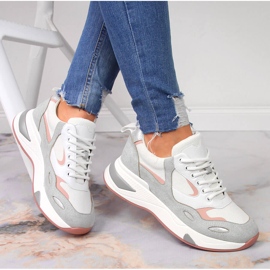 Chaussures de sport femme Vinceza blanches gris multicolore 1 Chaussures de sport femme Vinceza blanches gris multicolore 1