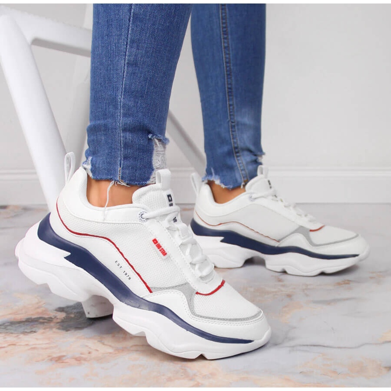 Chaussures de sport blanches Big Star JJ274A116 2 Chaussures de sport blanches Big Star JJ274A116 2