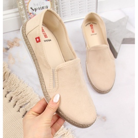 Espadrilles femme à enfiler beige Big Star JJ276001 1
