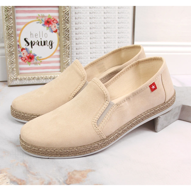 Espadrilles femme à enfiler beige Big Star JJ276001 2