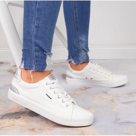 Baskets en textile blanc Cross Jeans JJ2R4038C blanche 5