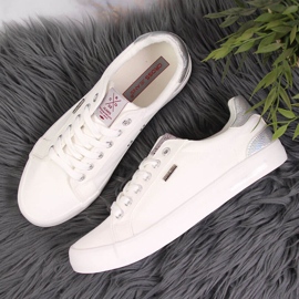 Baskets en textile blanc Cross Jeans JJ2R4038C blanche 3