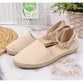 Espadrilles beiges sandales femme eVento 2