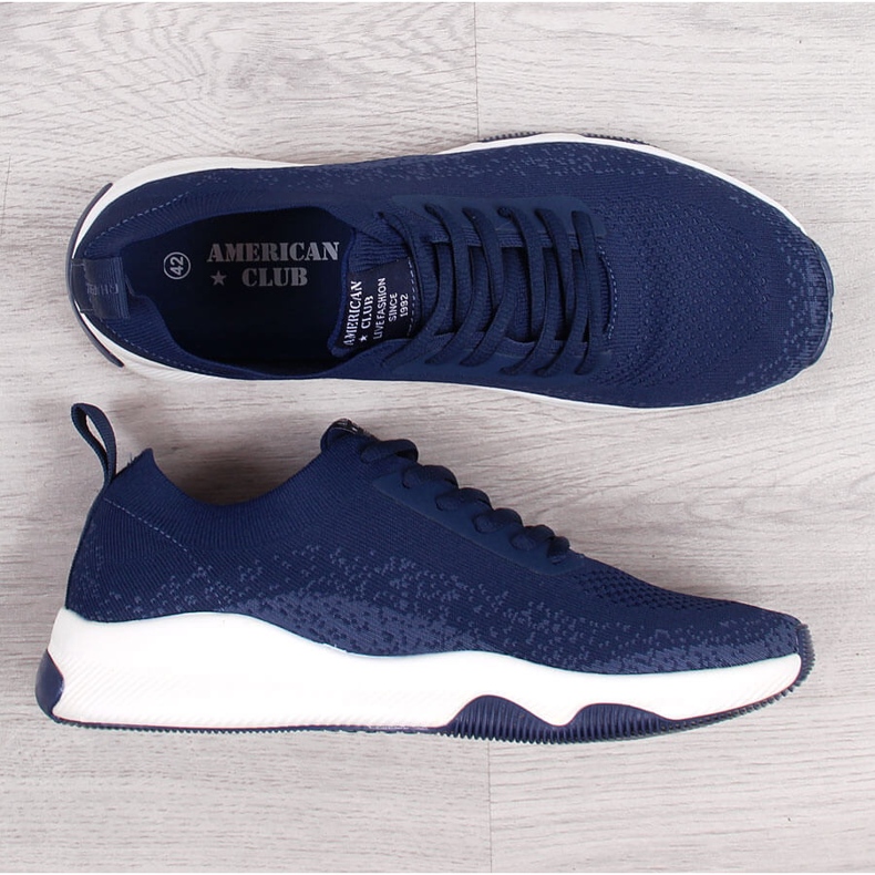 Chaussures de sport homme American Club bleu marine 1