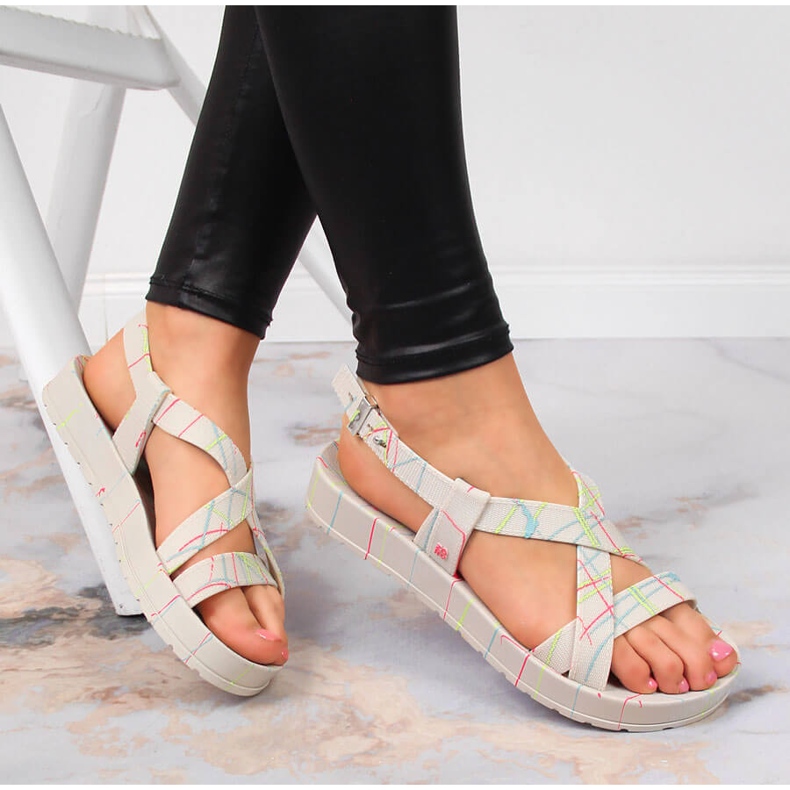 Sandales en caoutchouc pour femmes avec Zaxy parfumé HH285264 beige 1 Sandales en caoutchouc pour femmes avec Zaxy parfumé HH285264 beige 1