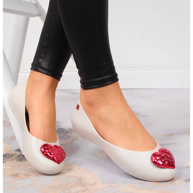 Ballerines femme meliski avec un coeur beige Zaxy JJ285045 1