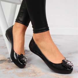 Ballerines femme meliski avec une fleur noir Zaxy JJ285048 1