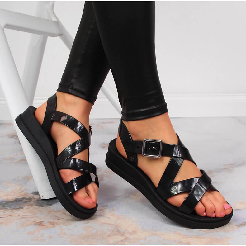 Sandales pour femmes parfumées Zaxy noires JJ285093 le noir 1