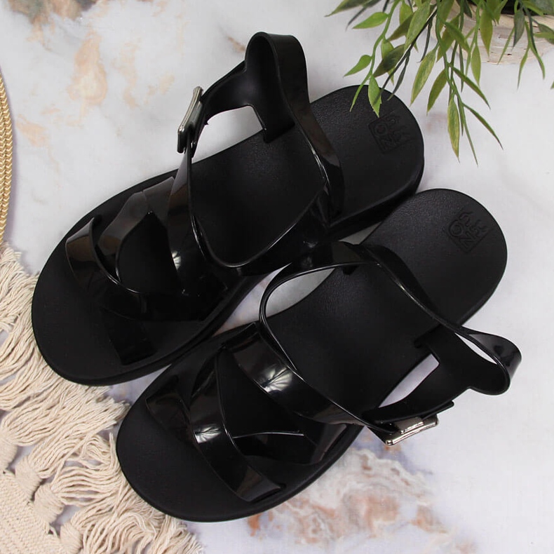 Sandales pour femmes parfumées Zaxy noires JJ285093 2