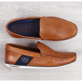 Mocassins en cuir marron pour homme Bugatti JJ153094 brun 1