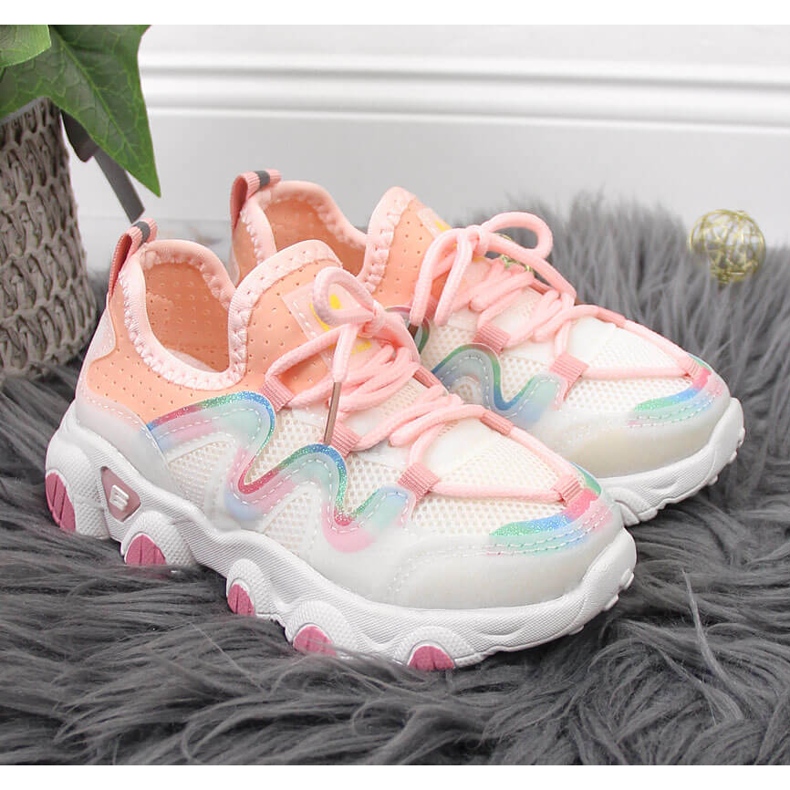 Chaussures de sport fille Vinceza blanches multicolore 2 Chaussures de sport fille Vinceza blanches multicolore 2