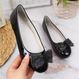 S.Barski Ballerines vernies noires fille S. Barski 1